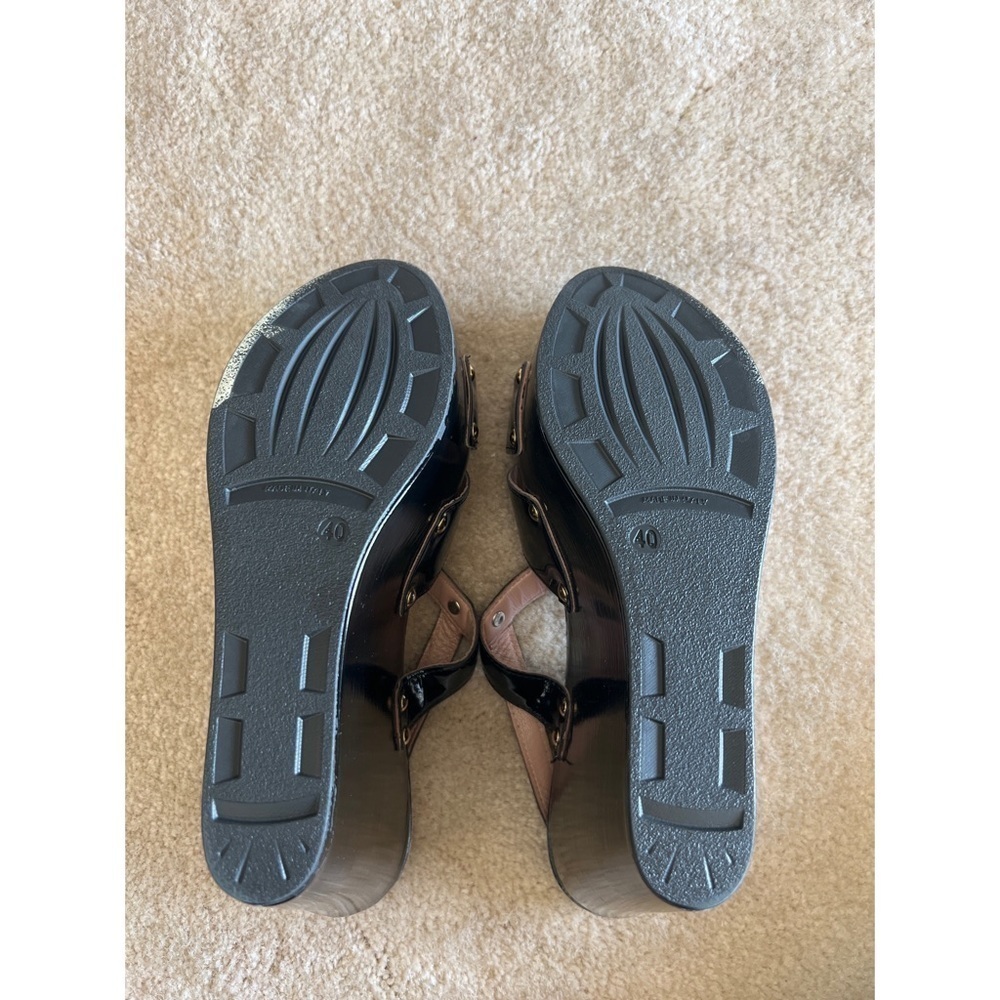 Red VALENTINO BLACK WEDGES - SIZE 10/40 - Picture 7 of 10